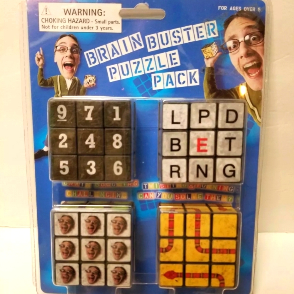 Nwt! Brain Buster Puzzle Pack  4 Different